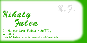 mihaly fulea business card